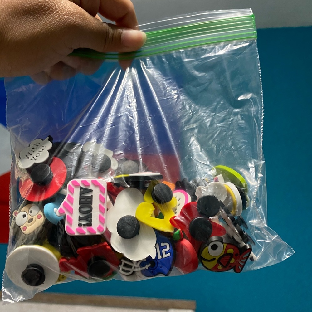 Bag of croc charms